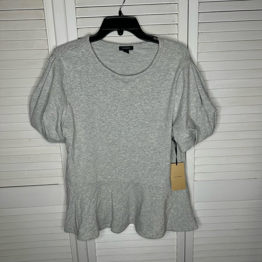 Halogen puff sleeve shirt